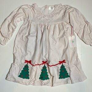 Red polka dot long sleeve dress